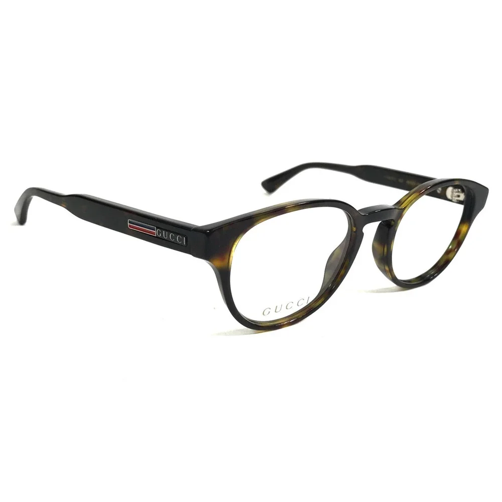 Gucci Eyeglasses Frames GG0827O 002 Dark Tortoise Round 48-20-145
